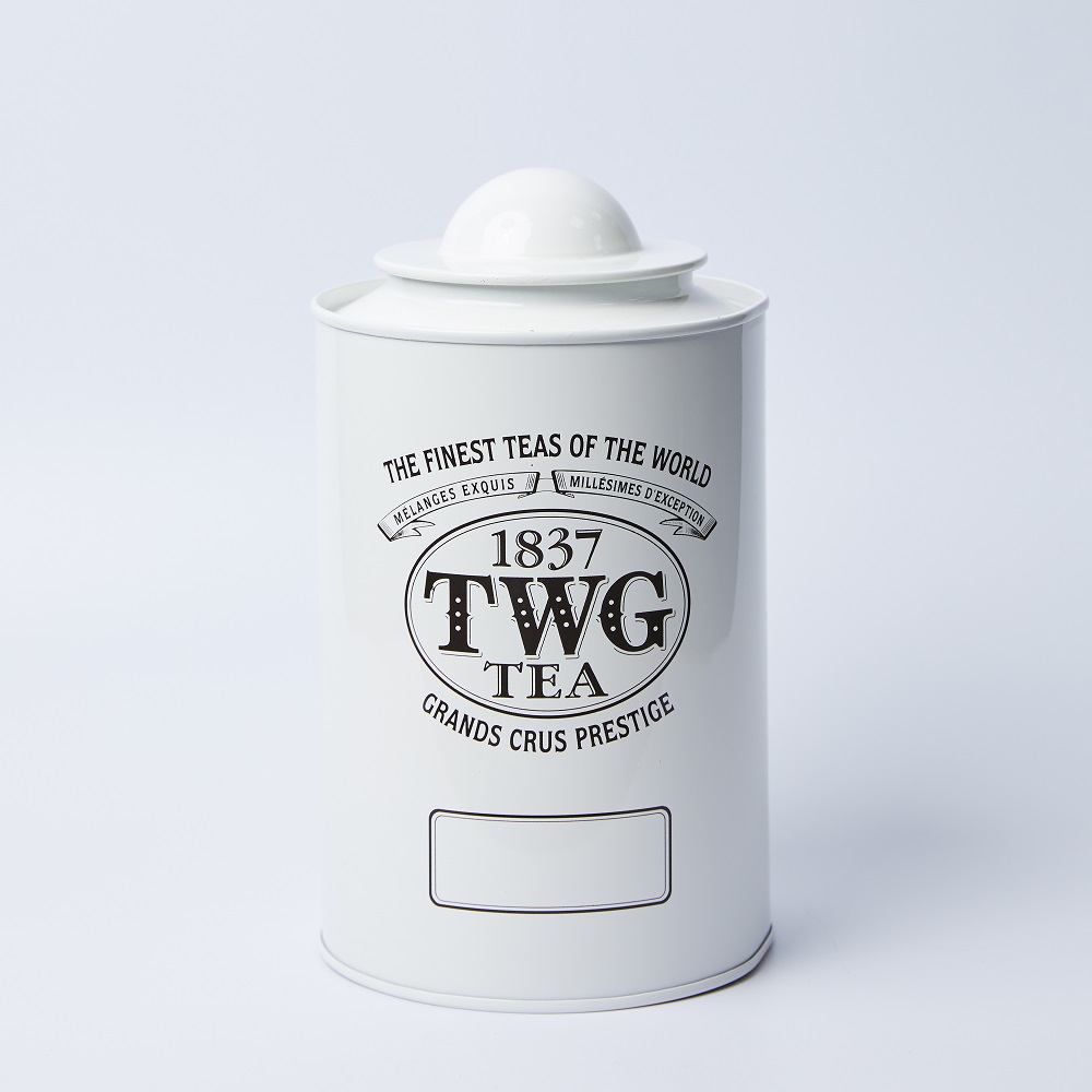 Saturn Tea Tin in White (250g) A108184W